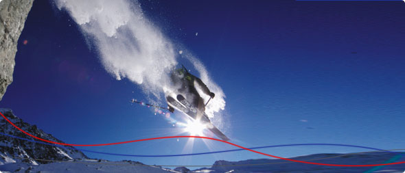 Groupe skieur à MERIBEL MOTTARET